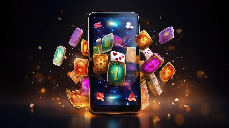 Mobile app interface showing live dealer tables on slot aplikasi